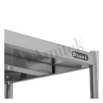 Ανοξείδωτο Ράφι με 4 Ράφια SCA155A VH + GSA180 VH 1500x500x1800mm